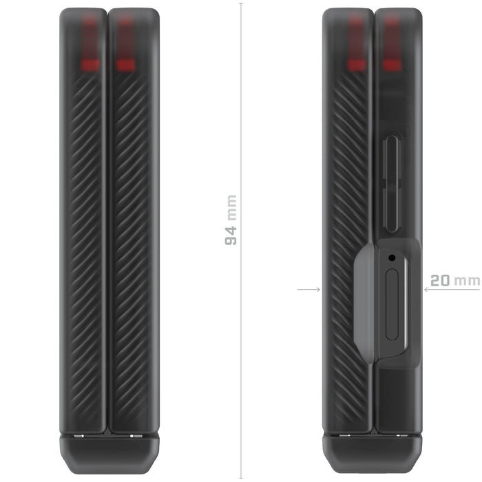 Samsung Z Flip 7 Case Smoke Protective Phone Cover Magnetic MagSafe Kickstand