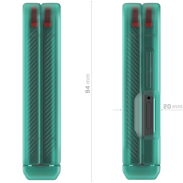Samsung Flip 7 Case Teal Protective Phone Cover Magnetic MagSafe Kickstand