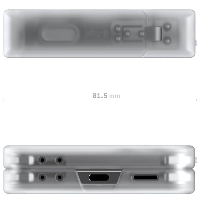 Samsung Galaxy Z Flip 7 Case Clear Matte Protective Phone Cover Magnetic MagSafe Kickstand