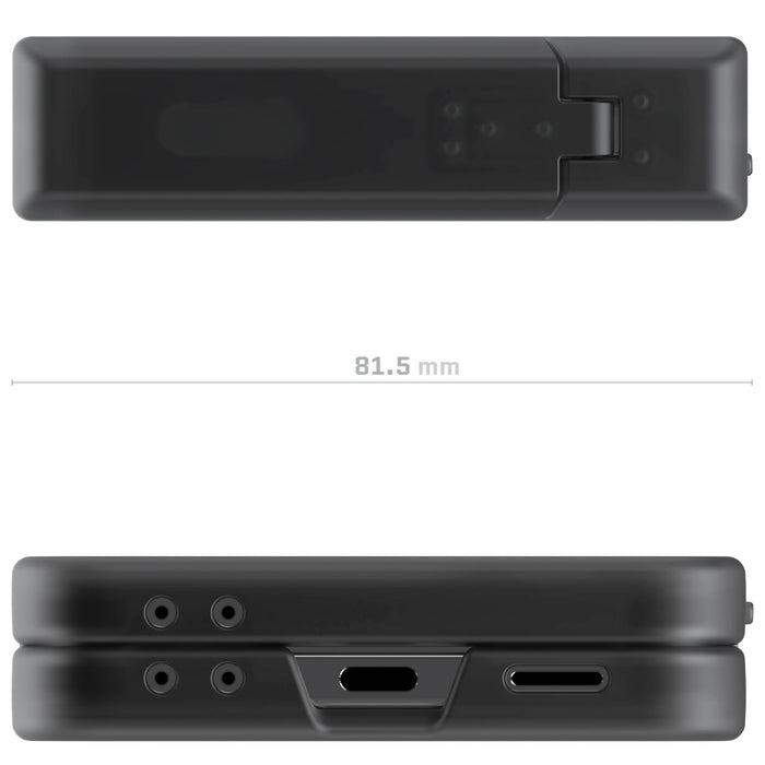 Samsung Galaxy Flip7 Case Smoke Matte Protective Phone Cover Magnetic MagSafe Kickstand