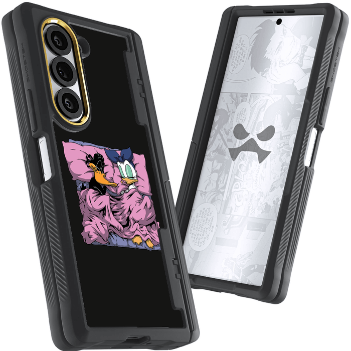 Galaxy Z Fold 6 Sleeping Together Plastic Edition by RX Strip Artist Artwork Protective Phone Case Limited Edition Collab Cover