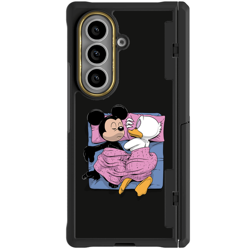 Galaxy Z Fold 7 Sleeping Together by RX Strip Artist Artwork Protective Phone Case Limited Edition Collab Cover