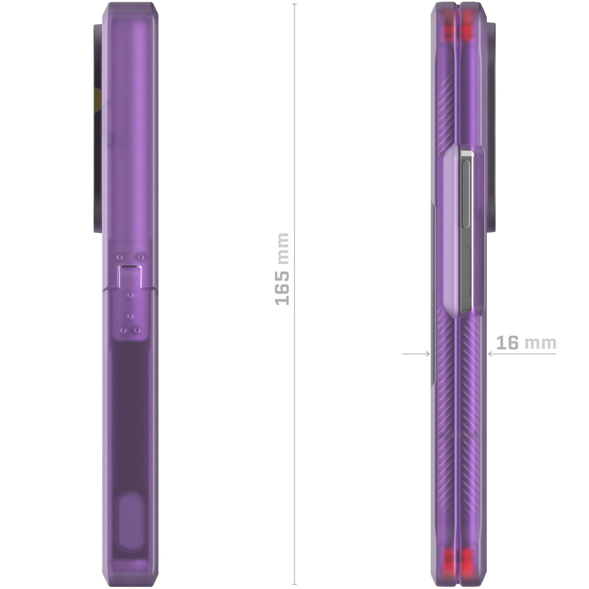 Z Fold7 Case Purple MagSafe Kickstand Magnetic