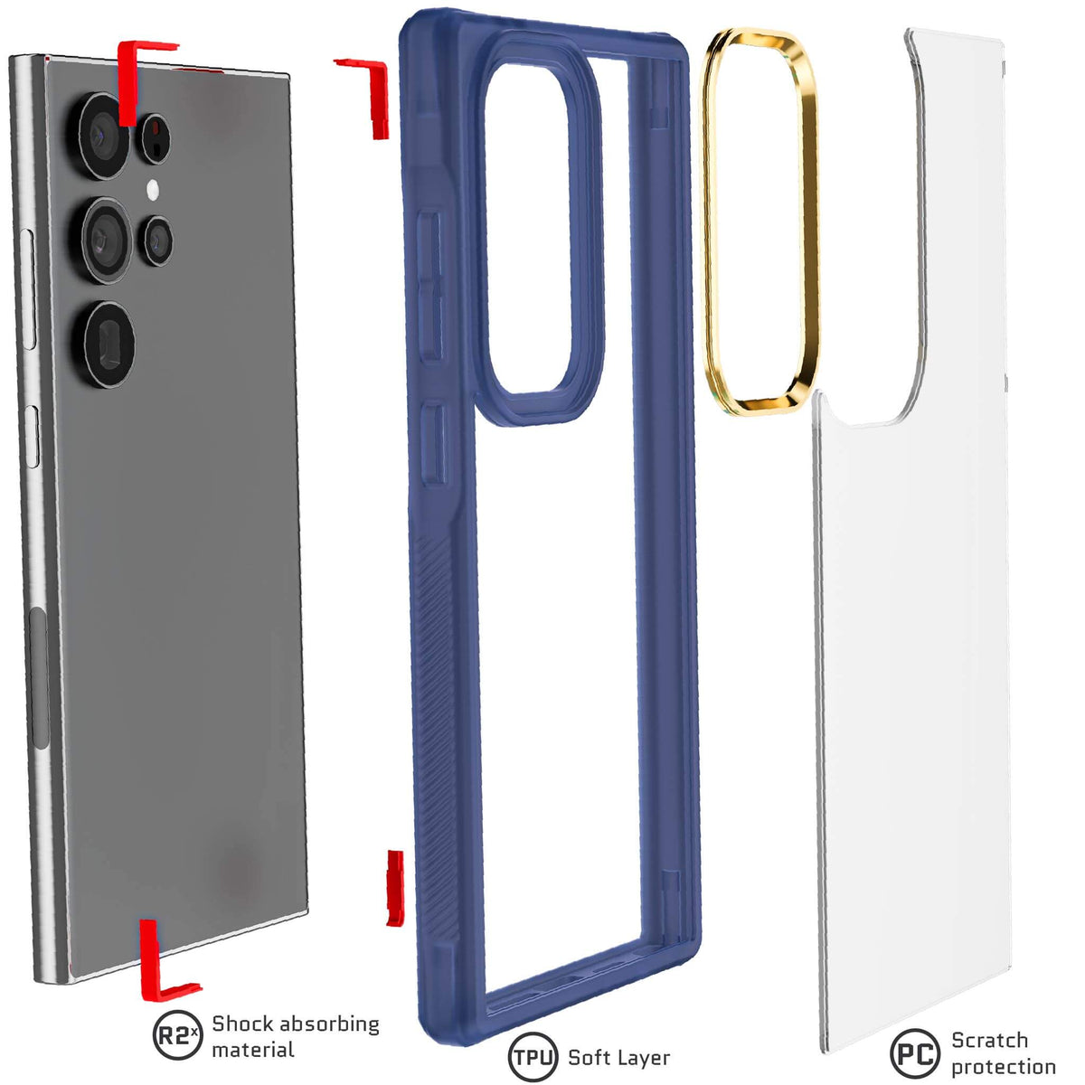 Blue Samsung S24 Ultra Case