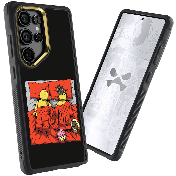 Samsung Galaxy S25 Ultra Sleeping Together Brick Edition by RX Strip Artist Artwork Protective Phone Case Limited Edition Collab Cover