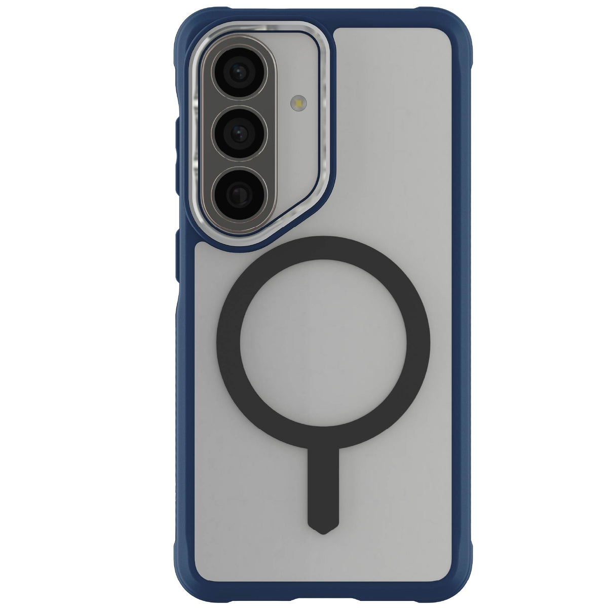 Galaxy S26 Clear Case MagSafe Protective Phone Cover Magnetic Ring Shockproof Premium Blue Matte