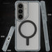 Galaxy S26 Clear Case MagSafe Protective Phone Cover Magnetic Ring Shockproof Premium Cool Gray