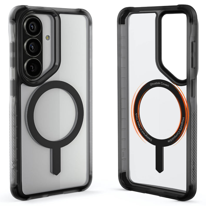 Galaxy S26 Case Clear Smoke MagSafe Protective Phone Cover Magnetic Ring Shockproof Premium