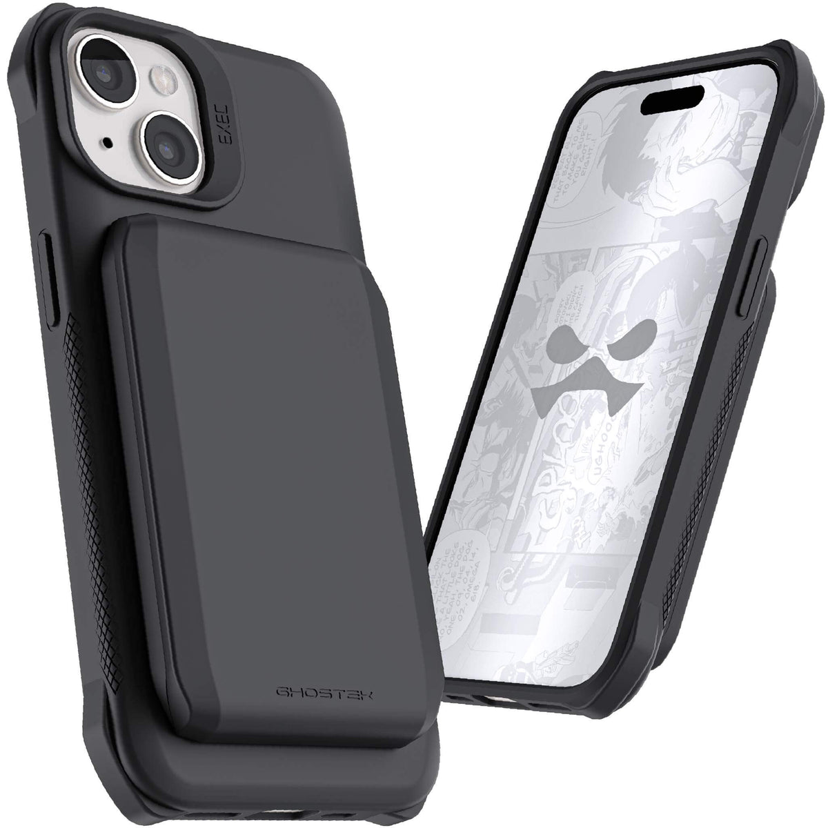 iPhone 15 Wallet Case Black