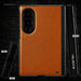 Samsung Galaxy Z Fold 8 Case Leather Brown MagSafe Magnetic Hinge Cover