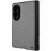 Samsung Galaxy Z Fold 8 Case Leather Gray MagSafe Magnetic Hinge Cover