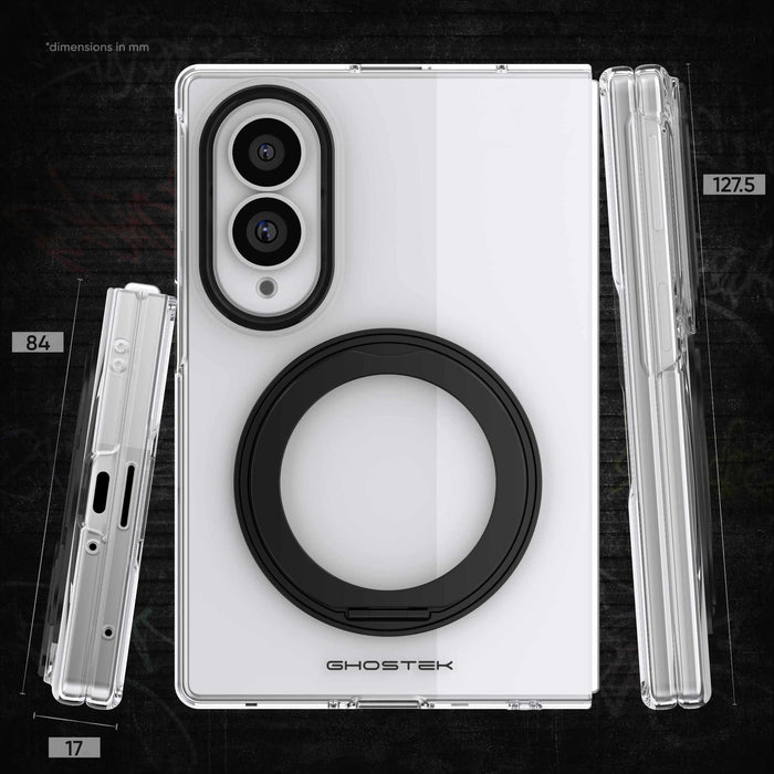 Samsung Fold 8 Case Clear MagSafe Magnetic Kickstand Protective Phone Case Cover