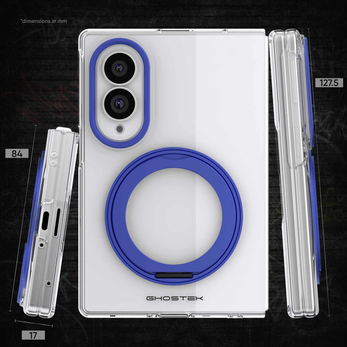 Samsung Galaxy Fold 8 Case Clear Blue MagSafe