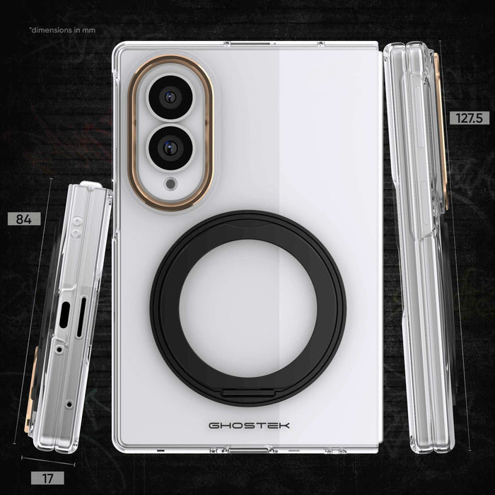 Samsung Galaxy Fold 8 Case Clear Gold MagSafe