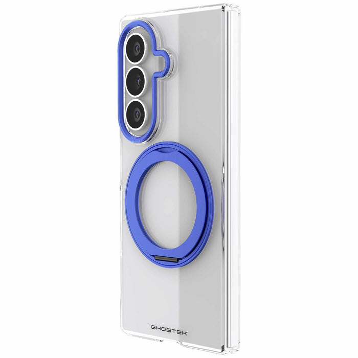 Samsung Galaxy Z Fold 8 Ultra Case Clear Blue MagSafe Magnetic Kickstand Protective Phone Case Cover