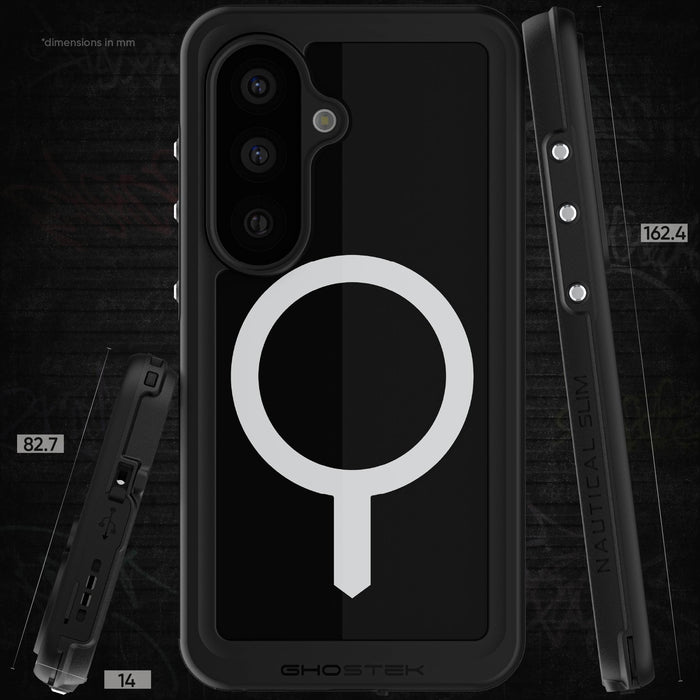 Galaxy S26 Waterproof Case with Screen Protector and MagSafe Magnetic Ring Full Body Heavy Duty Protective Cover Shell