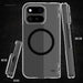 Pixel 11 Pro Fold Case Clear MagSafe Hinge Cover Black