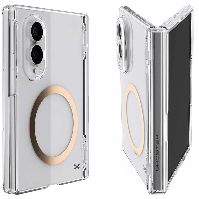 Samsung Galaxy Z Fold 8 Case Clear Gold MagSafe