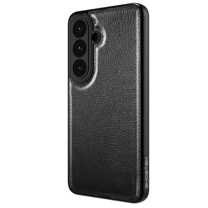 Samsung Galaxy S26 Leather Case Black with MagSafe Magnetic 