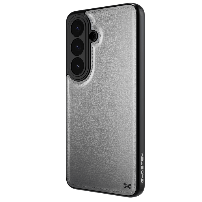 Galaxy S26 Leather Case Gray with MagSafe Magnetic 