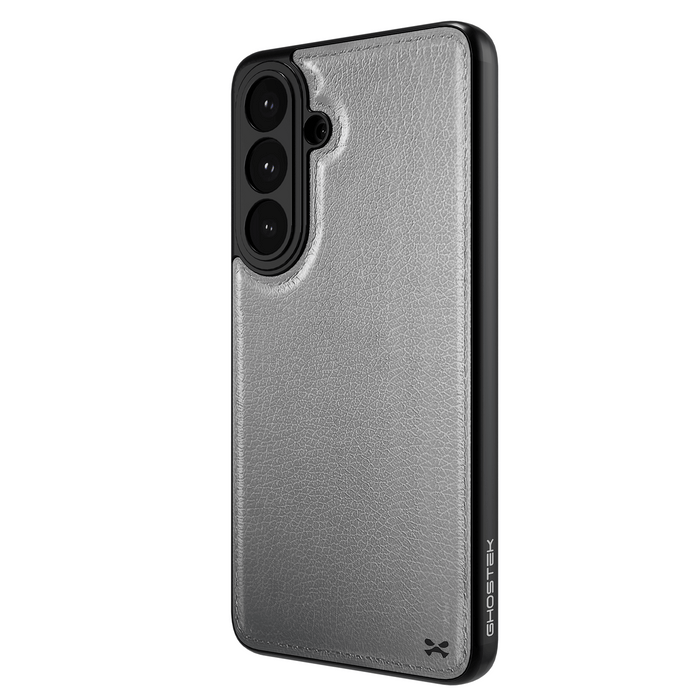 Galaxy S26 Plus Leather Case Gray with MagSafe Magnetic 