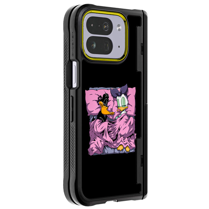 Pixel 10 Pro Fold Sleeping Together Plastic Edition by RX Strip Artist Artwork Protective Phone Case Limited Edition Collab Cover