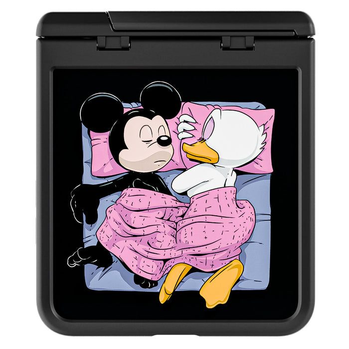 Galaxy Z Flip 7 Sleeping Together by RX Strip Artist Artwork Protective Phone Case Limited Edition Collab Cover