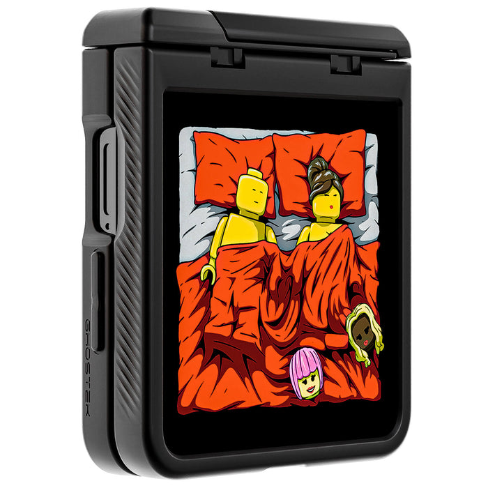 Galaxy Z Flip 7 Sleeping Together Brick Edition by RX Strip Artist Artwork Protective Phone Case Limited Edition Collab Cover