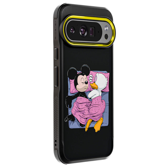 Pixel 10 Pro XL Sleeping Together by RX Strip Artist Artwork Protective Phone Case Limited Edition Collab Cover