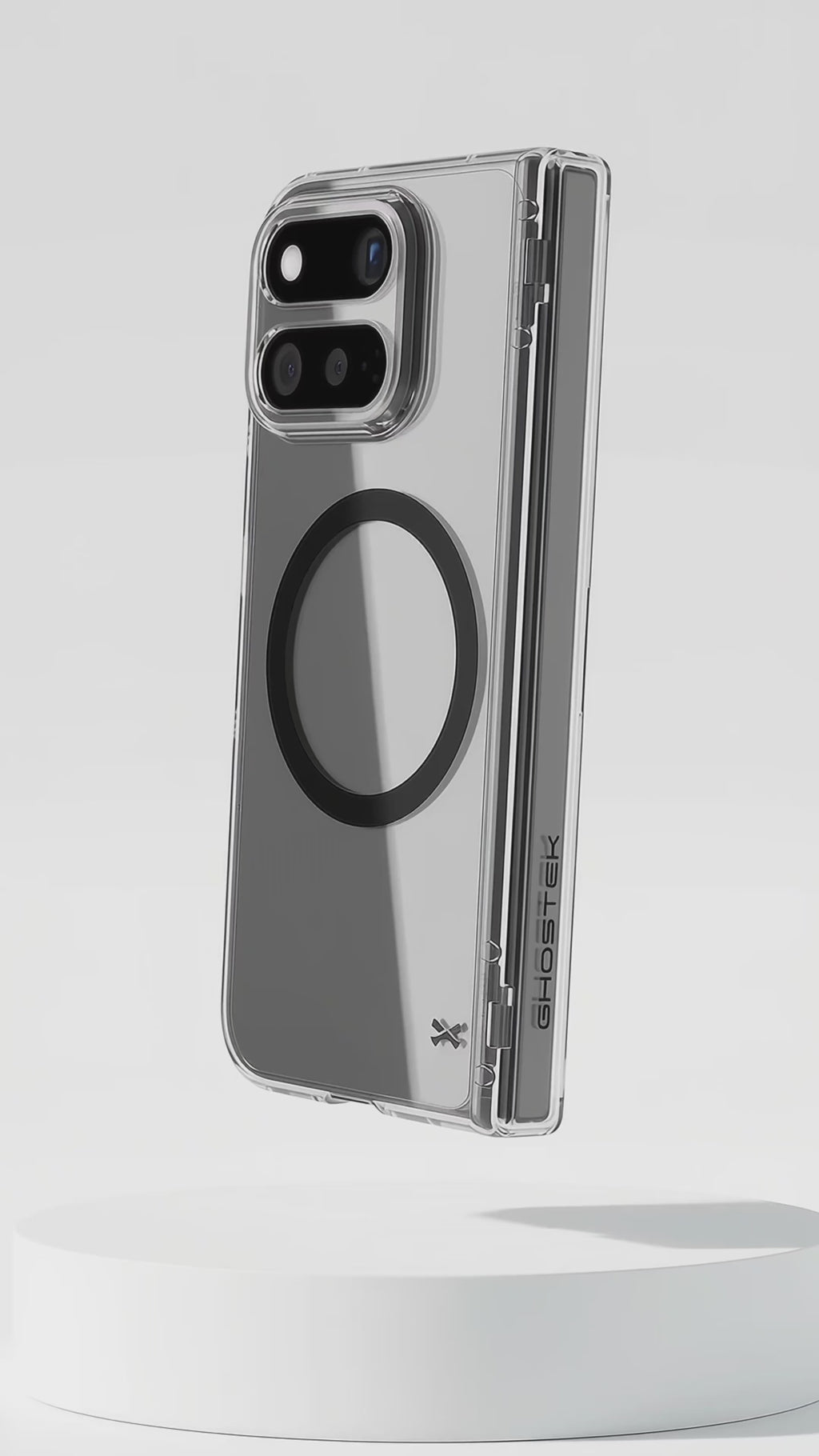 Pixel 11 Pro Fold Clear MagSafe Case with Hinge Cover