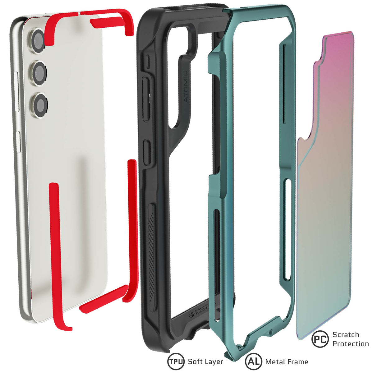 Samsung Galaxy S23+ Case Green Cover