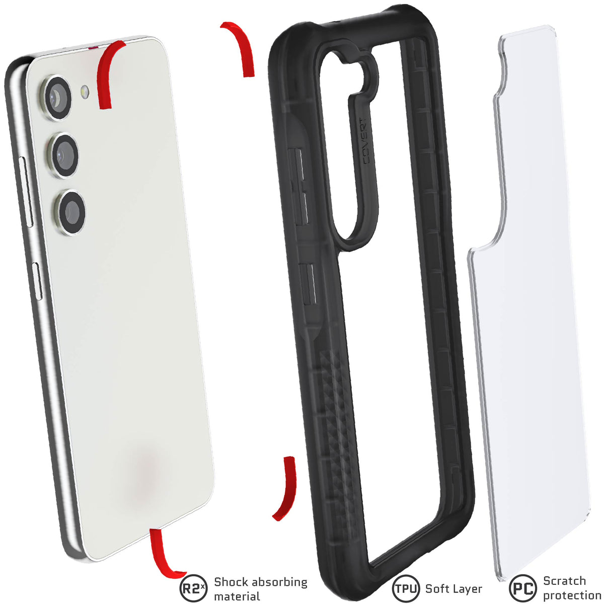 Samsung Galaxy S23 Smoke Case Clear