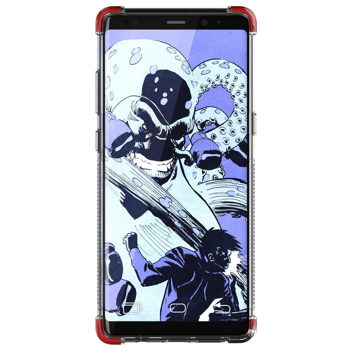 Galaxy Note 8 Clear Red Case