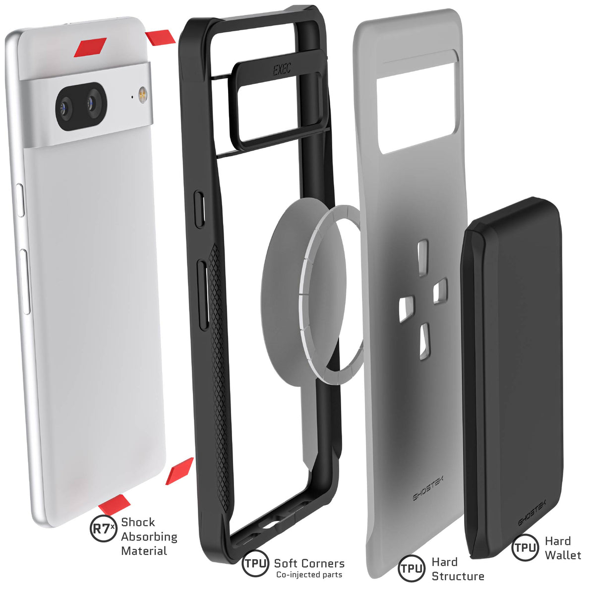 Pixel 7 Wallet Case Credit Card Holder