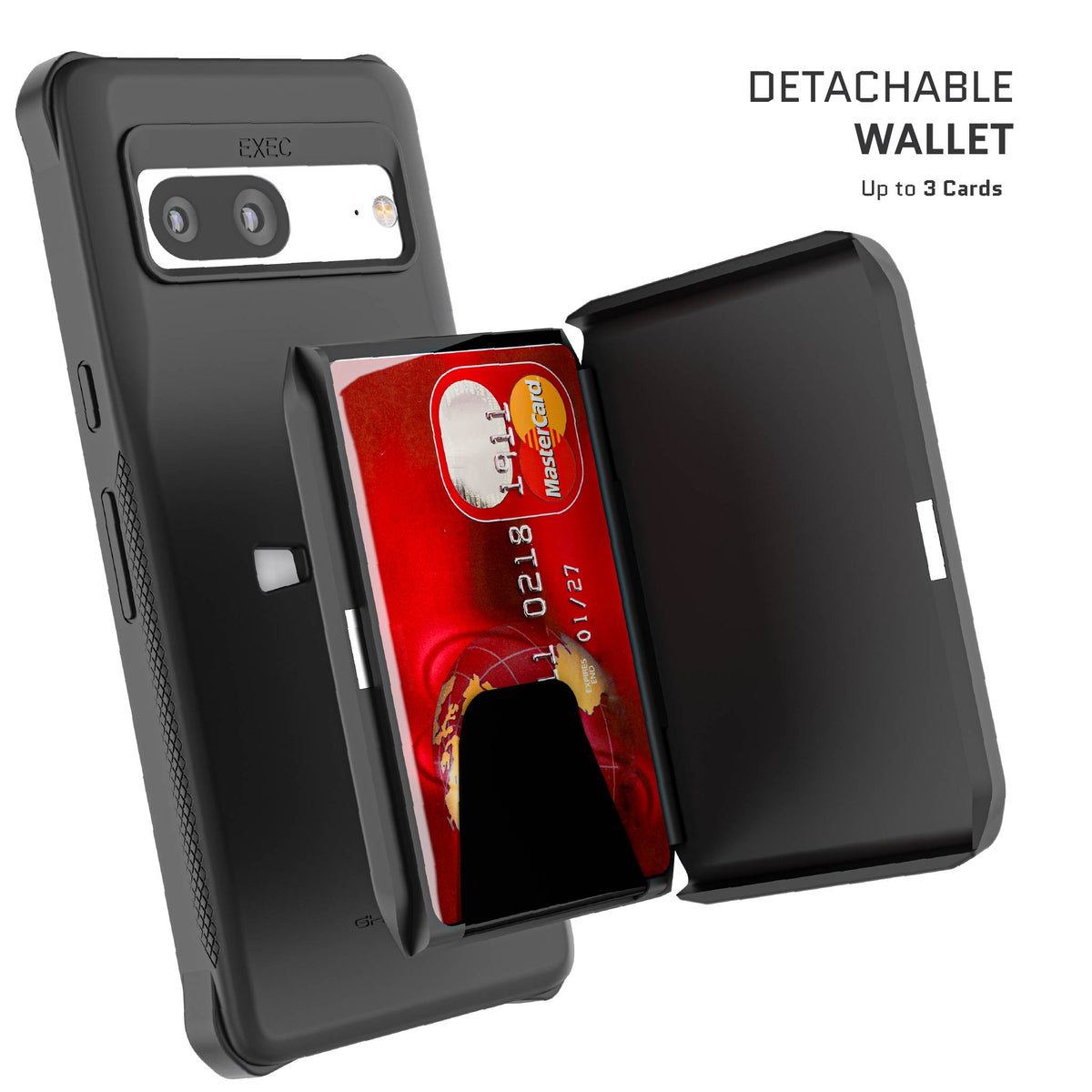 Google Pixel 7 Case Magnetic Wallet Credit Card Holder