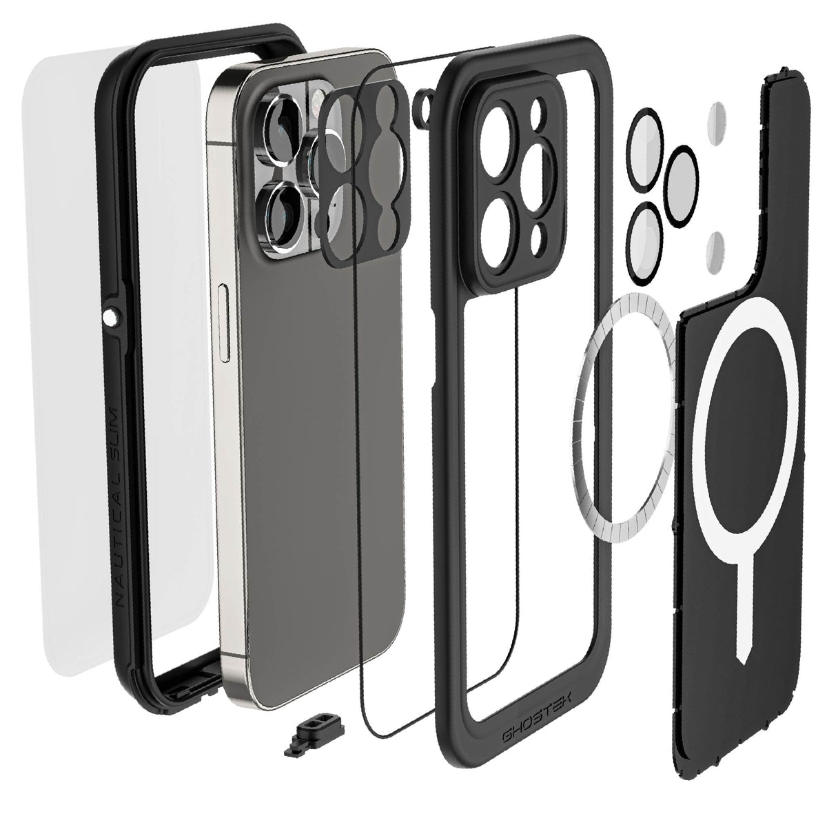 Waterproof iPhone 14 Pro Phone Case with Screen Protector